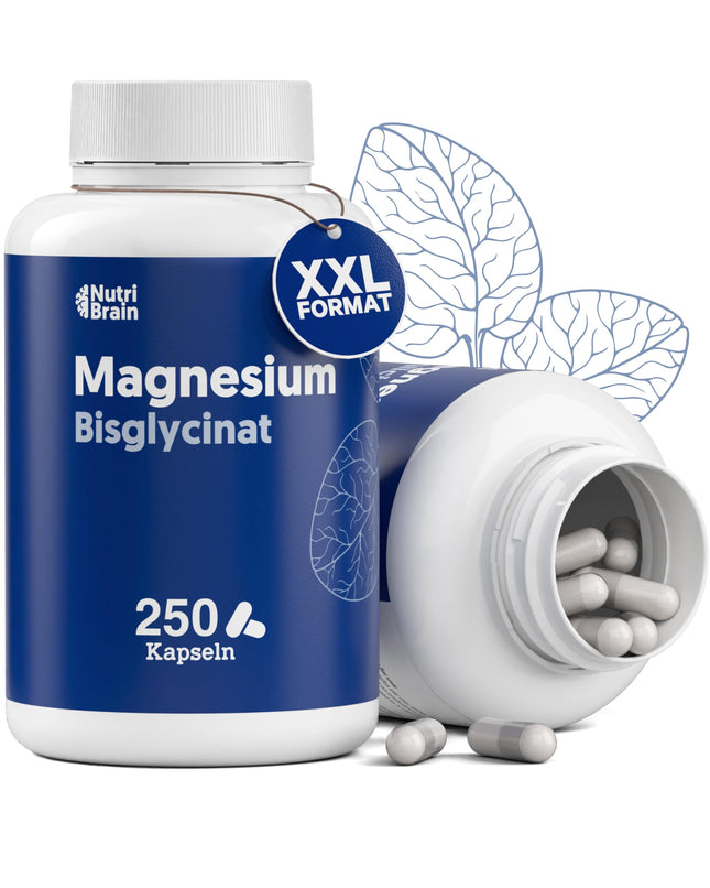 Magnija bisglicināts 2000 mg - AUGSTA DEVA, 250 kapsulas | Premium: Helatēts magnijs ar augstu biopieejamību mierīgam miegam, enerģijai, kauliem un muskuļiem, kā arī koncentrēšanās spējām.