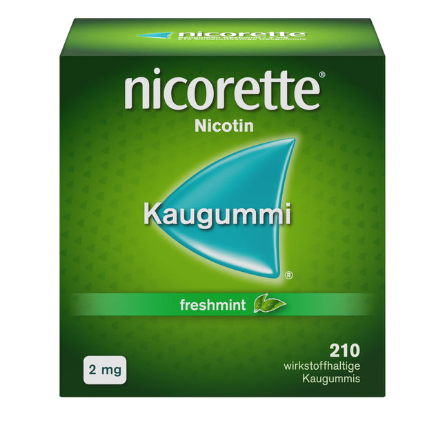 NICORETTE košļājamās gumijas 2mg Freshmint iepakojums – Nikotīna košļājamā gumija smēķēšanas atmešanai – Piparmētru garša – 2mg nikotīna – Smēķēšanas atmešanai – 210 gab.