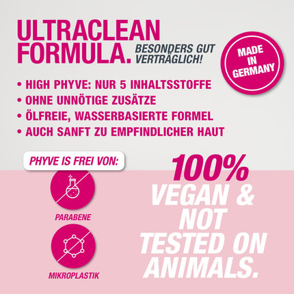 Augstas devas hialuronskābes serums PHYVE 200 ml, vegāns mitrinošs serums sejai, ražots Vācijā, ar 2% tīra, ļoti koncentrēta hialuronskābes pārdozēšanas pastiprinātāja no Svenjas Valbergas