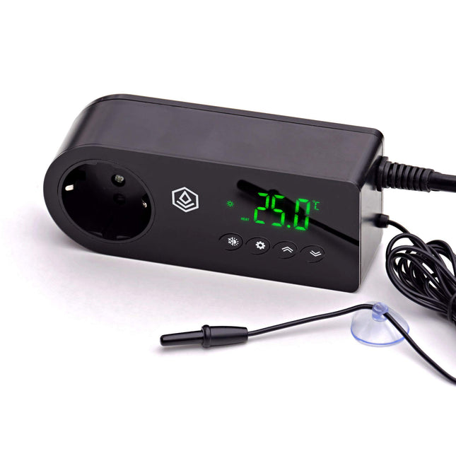 FYTO Switch Classic termostats • Ideāli piemērots apsildes paklāju temperatūras regulēšanai • Apkures un dzesēšanas funkcija • Augu audzēšanai • Terārijiem un iekštelpu siltumnīcām