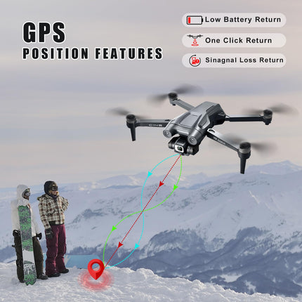 I8 MAX drons ar 1080P GPS kameru, bezsuku motoru, 20 min, viedu atgriešanos iesācējiem, sekojiet man, optisko plūsmu