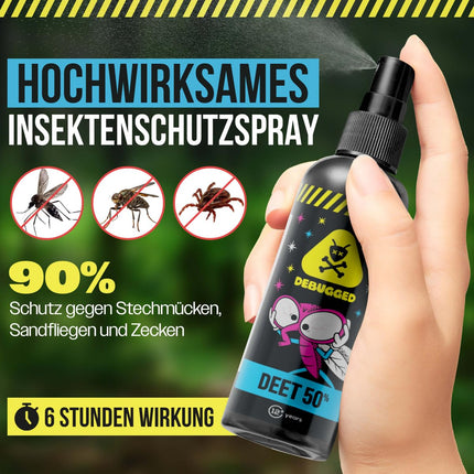 DEET 50% odu atbaidītājs un ērču atbaidītājs - odu atbaidītājs tropu un āra lietošanai - kukaiņu atbaidītājs pret odiem, ērcēm un odiem - 100ml