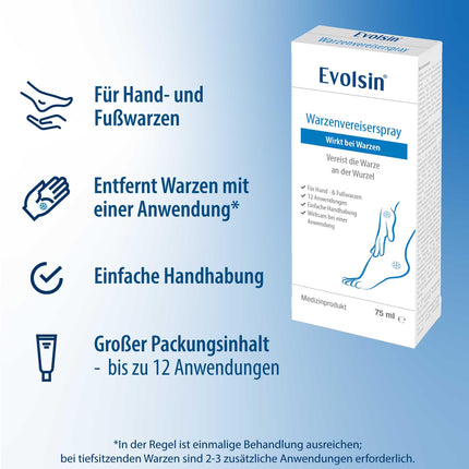 Evolsin® kārpu saldētava parastajām kārpām un vībotnēm | Kārpu sasaldēšana higiēniska un droša | Kārpu līdzeklis