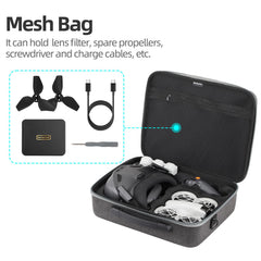 ZJRXM Neo Goggles N3 soma, pārnēsājama ceļojumu soma, uzglabāšanas un pārnēsāšanas soma DJI Neo Goggles N3, RC Motion 3 un piederumiem