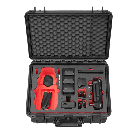 TomCase ceļojumu izdevuma maciņš DJI Mavic 3 / Mavic 3 Pro / Mavic 3 Classic, DJI RC / RC Pro kontrolierim un piederumiem - akumulatora uzlāde maciņā, ūdensizturīgs āra maciņš IP67 - ražots Vācijā