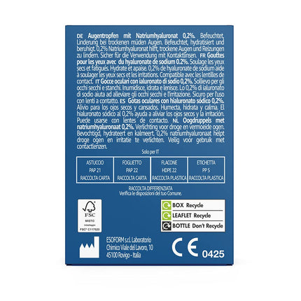 Amazon Basic Care acu pilieni ar nātrija hialuronātu 0,2%, 15 ml (2 iepakojums)