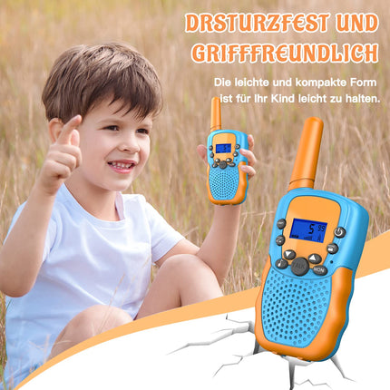Rācija, Bakoherp divvirzienu radioaparāts bērniem, dāvanas zēniem un meitenēm no 3 līdz 12 gadu vecumam, Woki Toki bērniem ar 8 kanāliem, LED lukturīti, LCD ekrānu un VOX funkciju piedzīvojumiem, kempingam, pārgājieniem