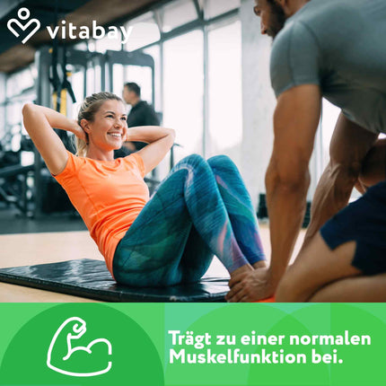Vitabay magnija citrāts 2556 mg augsta deva - 180 tabletes vegāns un laboratorijā pārbaudīts - magnija citrāts - veicina normālu enerģijas metabolismu un normālu muskuļu darbību