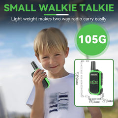 Retevis RT15 rācija pieaugušajiem, PMR446 divvirzienu rācijas, brīvroku VOX, mini, 1000 mAh litija jonu akumulators, rācija kempingam, skolai, mājas spēlēm, atvaļinājumam (zaļa un dzeltena, 1 pāris)
