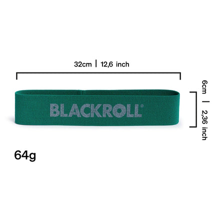 BLACKROLL® cilpu lentu komplekts (3 gab.), fitnesa lentu komplekts funkcionālajiem treniņiem, ādai draudzīgas treniņu lentes 3 stipruma pakāpēs: viegla (oranža), vidēja (zaļa) un spēcīga (zila), ražots Vācijā
