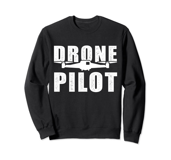 - Drona pilots - Drona kvadrokoptera dizaina sporta krekls