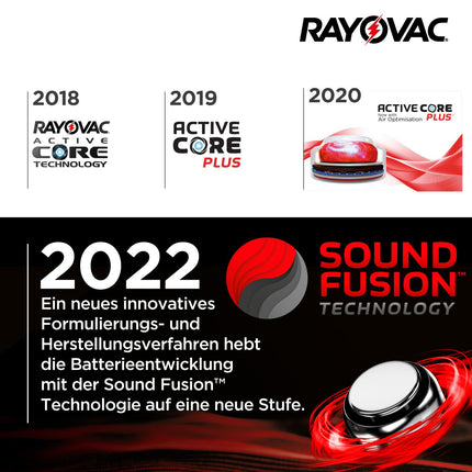 80 dzirdes aparātu baterijas Rayovac Extra 10. - 10 blisteri pa 8 baterijām