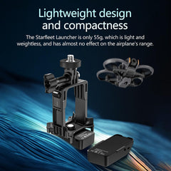 LICHIFIT Drone Airdrop sistēma ar darbības kameras pagarinājuma adapteri DJI Avata 2 ģeomagnētiskajam metējam, transportēšanai, piegādei, kravas atbrīvošanas nomešanas ierīcei, kameras stiprinājumam