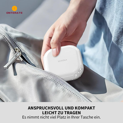 ONTERATE ikdienas tablešu organizators ar 4 nodalījumiem, pārnēsājams ceļojumu tablešu maciņš, mini tablešu konteiners rokassomiņai, kompakts ceļojumu zāļu organizators vitamīniem, uztura bagātinātājiem (melns)