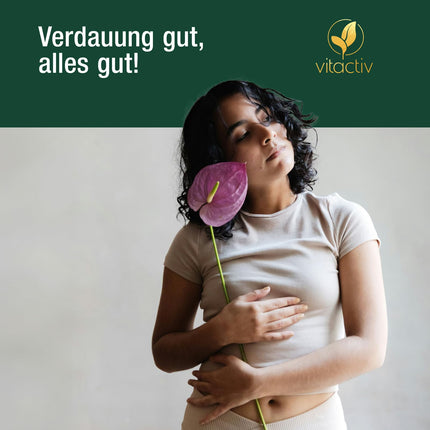 VITACTIV Colon Cleanse Ultra - 100 kapsulas, vegānas - normālai gremošana - dabīgas šķiedrvielas - psyllium Husk kapsulas ar alveju, fenheļa sēklām, pienenes lakstu, diždadža sakni, kalciju un D3 vitamīnu