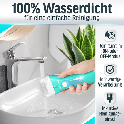 Grundig Electric Callus Remover Pro - ātri noņemiet ādas sacietējumus, neliecoties - Premium klases bezvadu ādas sacietējumu noņēmējs mitram + sausam darbam ar apgaismojumu, 3 pēdu rullīšiem, uzlādējams (ātrasepju noņēmējs)