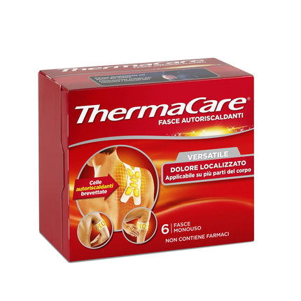 ThermaCare Daudzpusīgas, pašsildošas siltuma lentes lokalizētām sāpēm, 8 stundas nepārtrauktas siltuma, 6 vienreizējās lietošanas lentes, sarkanas
