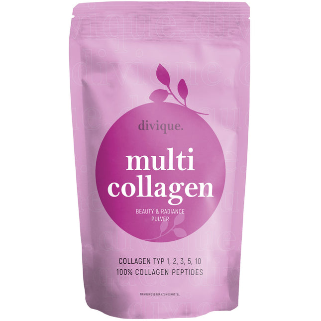 Divique kolagēna pulveris [500 g] - augstākās kvalitātes kolagēna komplekss 1., 2., 3., 5., 10–100% kolagēna hidrolizāta peptīdi - 10 000 mg kolagēna dienā - bezgaršīgs, ūdenī šķīstošs, bez piedevām