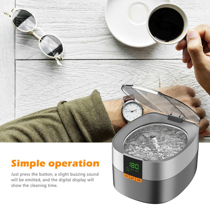 Ultraskaņas tīrīšanas ierīce Ultraskaņas tīrītājs Ultraskaņas ierīce KECOOLKE 750ml Sonic Cleaner ar digitālo taimeri glāzēm, gredzeniem, monētām, pirkstu gredzeniem, naudai