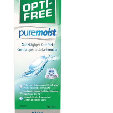 Opti-Free PureMoist kontaktlēcu šķīdums | Viena pudele | 1 x 300 ml