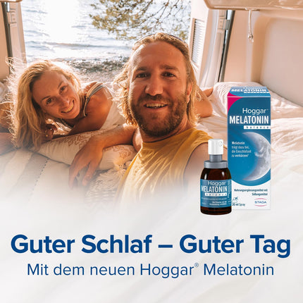 Hoggar MELATONIN balance - Miega aerosols - Uztura bagātinātājs ar melatonīnu, lai saīsinātu aizmigšanas laiku un cīnītos pret laika joslu nobīdi - ar B6 vitamīnu - 20 ml aerosols