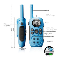 NXGKET rāciju komplekts (3 gab.), rācija bērniem un pieaugušajiem, uzlādējama ar litija jonu akumulatoru, radio dāvana meitenēm un zēniem no 4 gadu vecuma, 3 km darbības rādiusa rotaļu rācija ar voksu lietošanai ārpus telpām, kempingā, pārgājienos