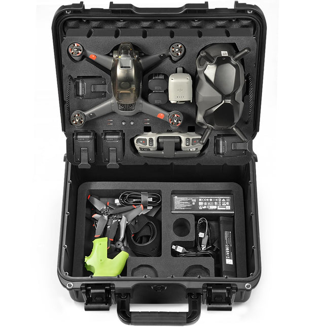 LEKUFEE ūdensnecaurlaidīgs korpuss DJI FPV Explorer Combo/DJI Goggles Integra/DJI Goggles 2/Goggles V2/DJI FPV Motion Controller/DJI RC Motion 2 un piederumiem (TIKAI pārnēsāšanas soma) (nav paredzēta DJI AVATA)