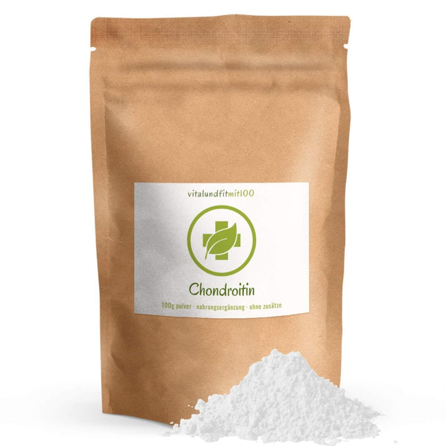 Hondroitīna pulveris - 100 g - Hondroitīna sulfāts - Sulfāts, sulfāti - Augstākā kvalitāte - Smalki samalts - BEZ piedevām vai palīgvielām - Kvalitāte: RAŽOTS VĀCIJĀ