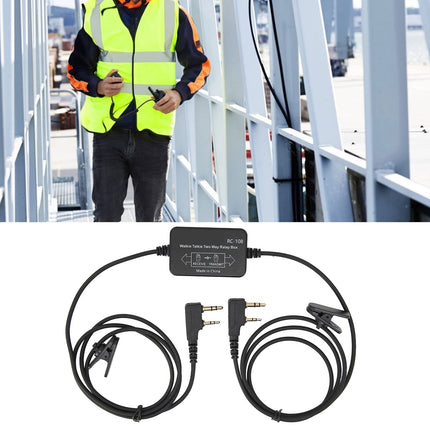 ciciglow K-Head atkārtotāja kaste, RC-108 vienkārša rācija divvirzienu releja kaste pieaugušajiem, melna