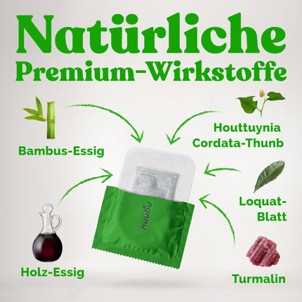 Nuubu Detox pēdu plāksteri, Detox pēdu plāksteri (30 plāksteri) stresa mazināšanai un dziļam miegam. Dabīgi pēdu spilventiņi ar bambusa etiķi un ingvera pulveri toksīnu izvadīšanai un ķermeņa attīrīšanai.
