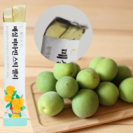 WOLINDAMHWA Plūmju vitamīnu želejas nūjiņas 20g x 30gab. | K-Beauty superēdiens | Augstas kvalitātes Hwangmaesil plūmes un vitamīnu komplekss | Praktiska nūja lietošanai ceļā | Labsajūtas produkts veselībai