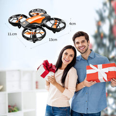4DRC mini drons ar 720P HD kameru bērniem, FPV 2.4G WiFi, uzlabots propellera aizsargs, 3D apgriešana, cīņas režīms, gravitācijas indukcija, augstuma noturēšana, bezgalvas režīms, pacelšanās/nosēšanās ar vienu taustiņu.