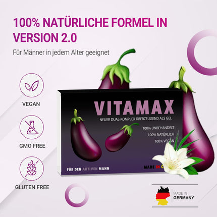 VITAMAX 600mg Macun komplekss aktīviem vīriešiem | Praktisks nedēļas iepakojums