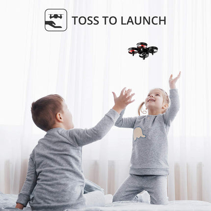 Holy Stone HS210 bērnu mini drons iesācējiem un pieaugušajiem, iekštelpu un āra RC rotaļu kvadrokopteru lidaparāts zēniem un meitenēm ar automātisko lidošanu, 3D pagriezienu, 3 baterijām un bezgalvas režīmu, lieliski
