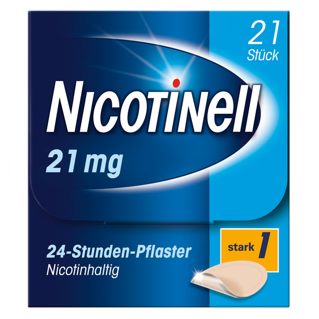 Nicotinell 21 mg/24 stundu nikotīna plāksteris, 21 gab.: Plākstera stiprums Strong. Nicotinell nikotīna plāksteris ar Steady-Flow tehnoloģiju palīdz. Nikotīna plāksteri. Atmest smēķēšanu. Atmest smēķēšanu