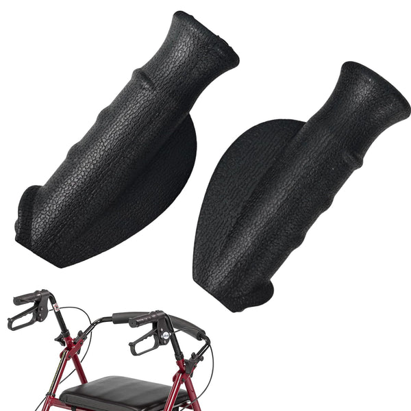 2 rollatoru rokturu komplekts, ergonomisku rokturu rollatoru rezerves daļas, 2,2 cm staiguļu rokturi rollatoru ratiņkrēslam, rollatoru piederumi vecāka gadagājuma cilvēkiem un ievainotajiem (12 cm, labais un kreisais).