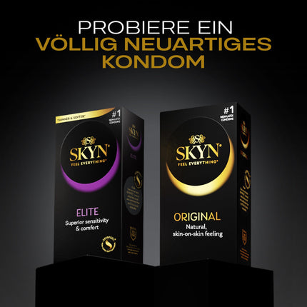 SKYN oriģinālie prezervatīvi, īpaši mīksti, bez lateksa, 40 gab., vecais modelis, melni, 40 vienības (1 iepakojums)