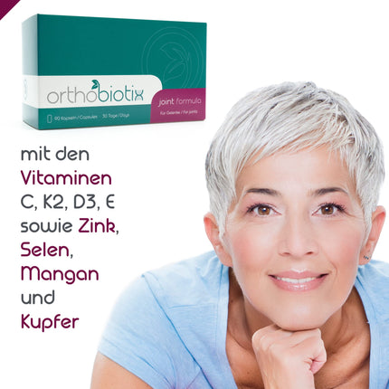 orthobiotix locītavu formula - ar glikozamīnu, hondroitīnu, MSM, hialuronskābi un 10 citām uzturvielām - 90 lielas devas kapsulas