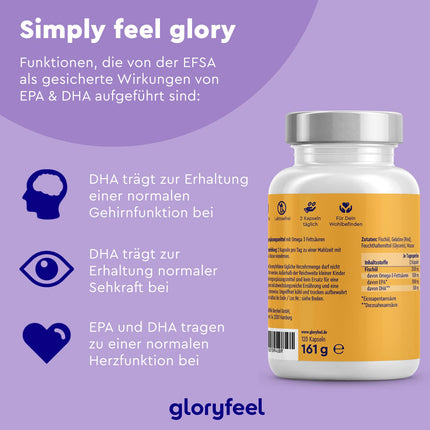 Omega 3 kapsulas - Augsta deva ar 2000 mg zivju eļļas, 1000 mg EPA un 500 mg DHA vienā dienas devā (triglicerīdu veidā) - Neaizvietojamās taukskābes no anšoviem - Laboratorijā pārbaudītas un ražotas Vācijā
