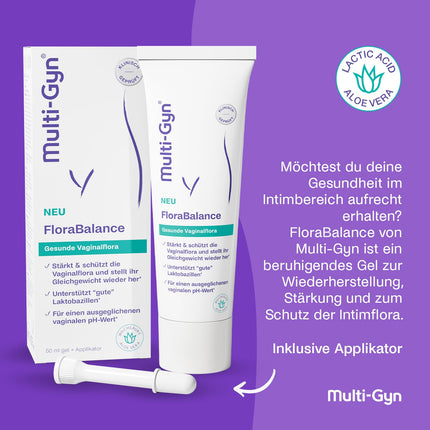 Multi-Gyn Flora Balance Gel 50 ml – bakteriālās vaginozes ārstēšana sievietēm – optimizē maksts pH līmeni – klīniski pierādīts, ka stiprina un aizsargā intīmo floru