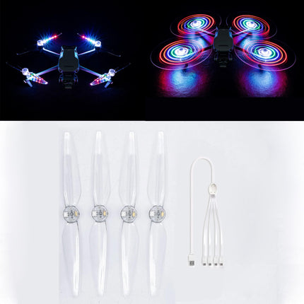 LICHIFIT propelleri ar LED gaismām DJI Mavic 3 Pro/Classic/Cine dronam - zibspuldzes lāpstiņas, gaismu izstarojoši propelleri, nakts lidojuma piederumi