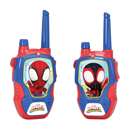 Jada Toys Marvel Spidey rācija (2 gab.) bērniem no 4 gadu vecuma - radioaparāti Marvel Spidey un viņa superdraugiem, darbības rādiuss līdz 100 m, ar trokšņu slāpēšanu
