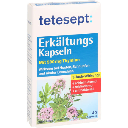 TETESEPT saaukstēšanās kapsulas 40 gab.