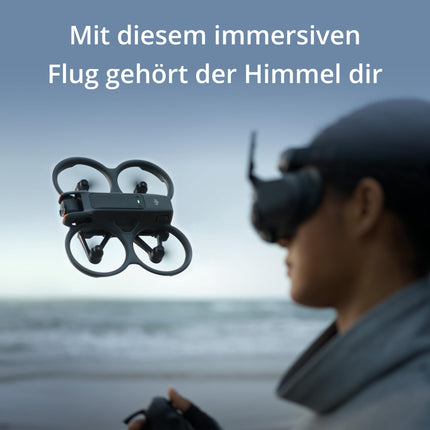 DJI Avata 2 Fly More Combo (3 akumulatori), FPV drons ar 4K kameru, maks. 69 minūtes. lidojuma laiks, akrobātika ar vienu pogas pieskārienu, kameras drons ar Goggles 3 un RC Motion 3, ar propelleru aizsargiem