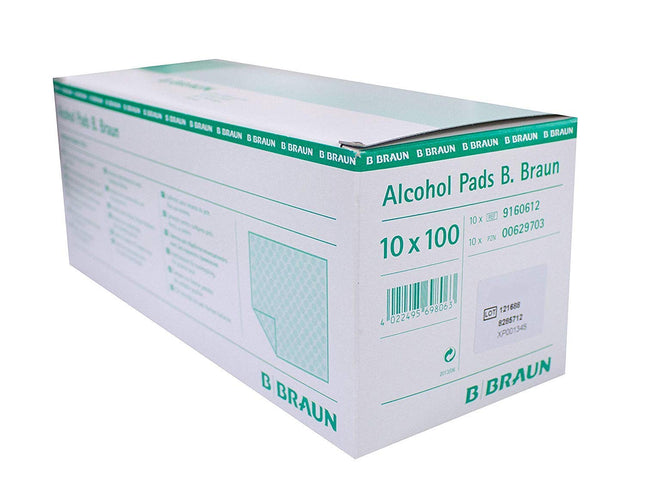 Alkohola salvetes B. Braun spirta tamponi 10 x 100 gab.