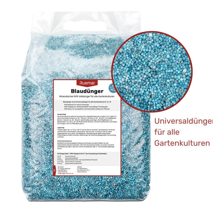 Ruemar Blue Fertilizer NPK mēslojums augiem 10 kg Universāls ilgtermiņa mēslojums Augļiem un dārzeņiem Ziediem 8 8 8 Organiskais augu mēslojums istabas augiem