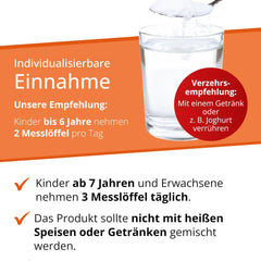 Dr. Wolz KinderImmun* 65 g pulveris - aktīvais komplekss imūnsistēmai* un augšanai** - imūnkomplekss ar C vitamīnu no acerola ķiršiem - vitamīni, minerālvielas un mikroelementi - veģetārs