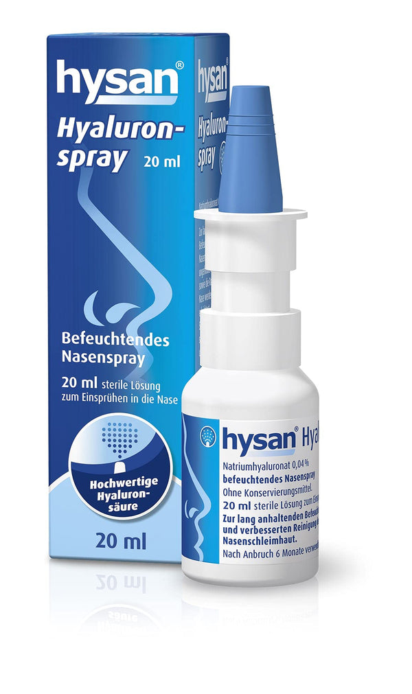 hysan Hyaluronspray - mitrinošs deguna aerosols ar hialuronskābi, 20 ml