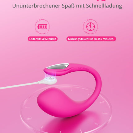 LOVENSE Lush 4 - Tālvadības G-punkta vibrators ar LED gaismu sievietēm, ūdensizturīgs, vadība ar lietotni