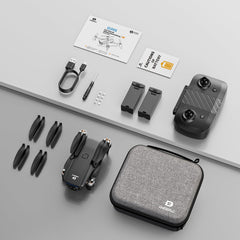 DEERC drons ar 1080P kameru bērniem, iesācējiem, D20S RC droni, salokāmi ar FPV pārraidi, 2 akumulatori, ilgs lidojuma laiks, bezkontaktu motors, augstuma noturēšana, optiskās plūsmas rotaļlieta, dāvana zēniem, C0